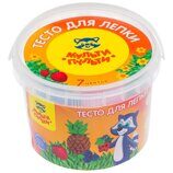 50830 Тесто для лепки Мульти-Пульти "Енот на каникулах", 07 цветов*60г, пластиковое ведро ТЛ_12207