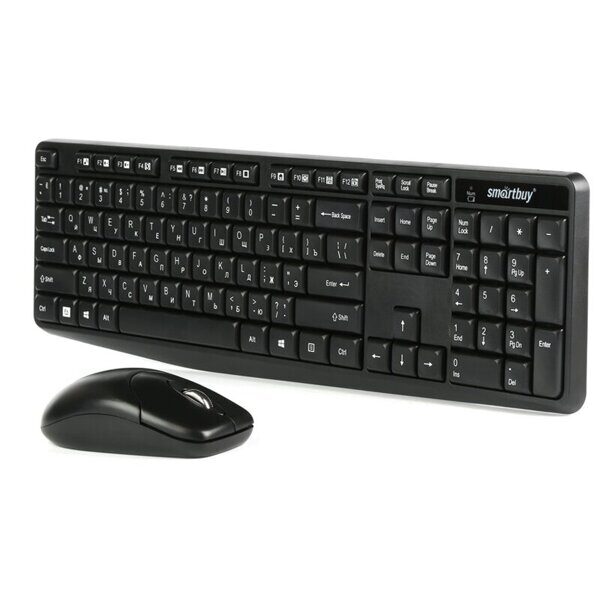 48320 Комплект беспроводной клавиатура + мышь Smartbuy ONE, USB, черный SBC-235380AG-K